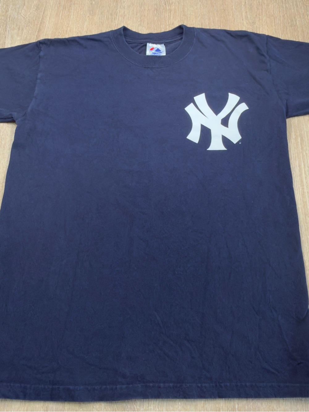 Vintage Majestic New York Yankees Derek Jeter #2 Navy/White Shirt MLB